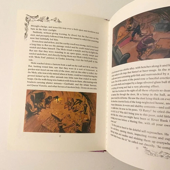 Vintage 1983 Tales From The Wind In  The Willow Home Sweet Home Kenneth Grahame - Picture 10 of 13